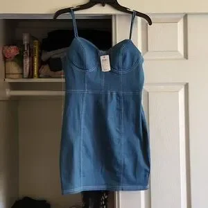 Windsor Dresses | Denim Dress | Color: Blue | Size: L | Briseida11's Closet Windsor Dresses | Denim Dress | Color: Blue | Size: L | Briseida11's Closet